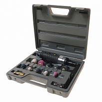 Пневмобормашинка ER-81108K проф.с набором камней 16пр 1/4 25000 об/мин в кейсе  ЭВРИКА /1/10